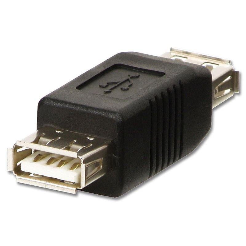 Lindy 71230 changeur de genre de câble USB A Noir