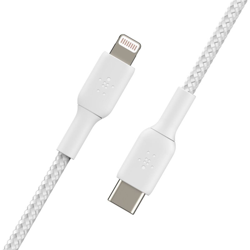 Image secondaire de Belkin CAA004BT1MWH câble Lightning 1 m Blanc