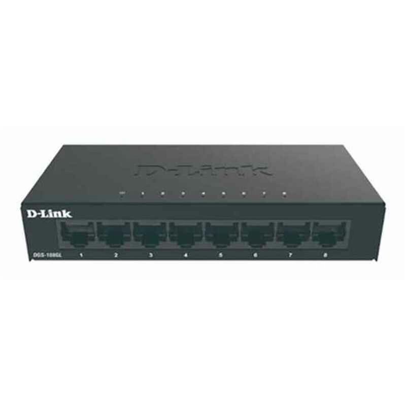 D-Link DGS-108GL Non-géré Gigabit Ethernet (10/100/1000) Noir