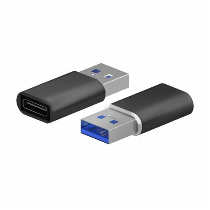 Aisens A108-0678 changeur de genre de câble USB Type-C USB Type-A Noir