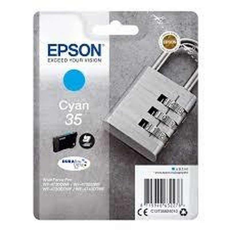 Epson Padlock Singlepack Cyan 35 DURABrite Ultra Ink
