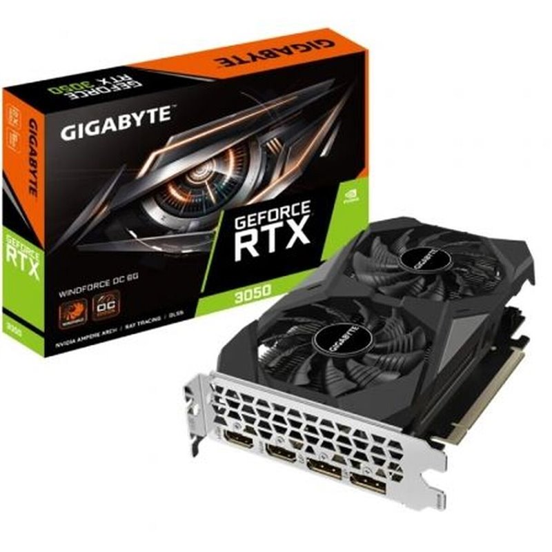 Carte Graphique Gigabyte GV-N3050WF2OC-6GD 6 GB Nvidia GeForce RTX 3050 GDDR6