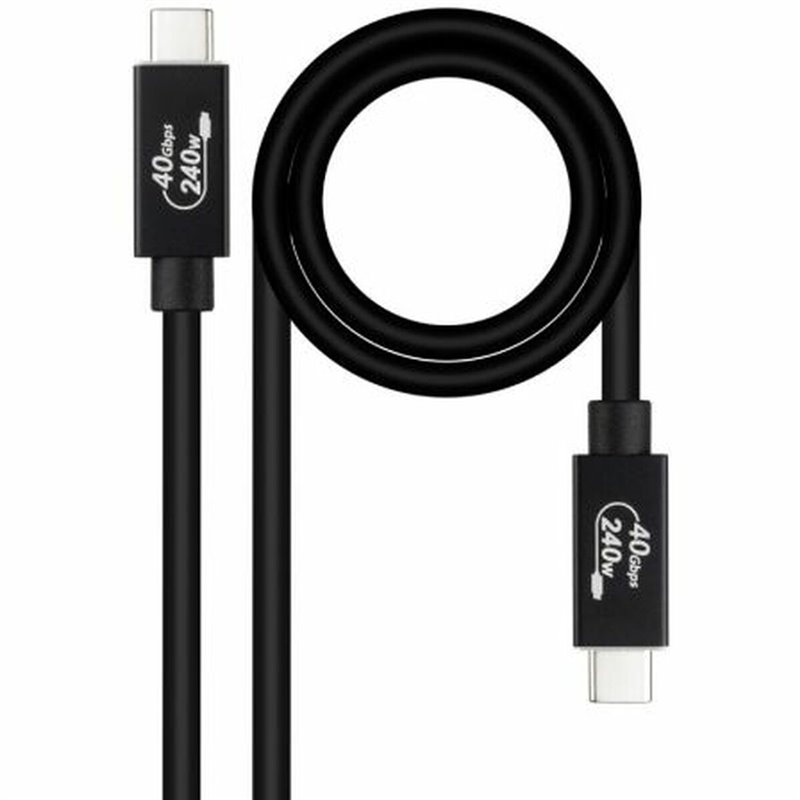 Câble USB NANOCâble 10.01.5001 Noir 1 m (1 Unité)