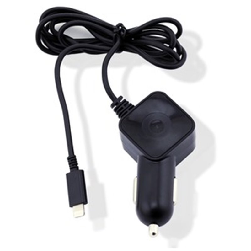 Chargeur Voiture 2.4A Lightning 1.2M Noir