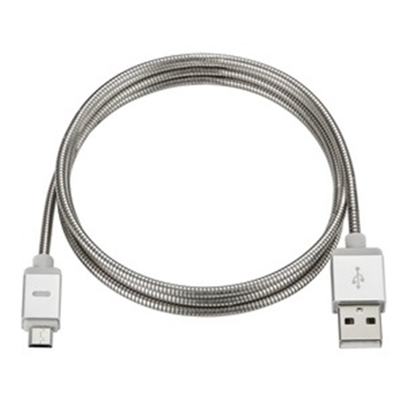 Powersteel Câble Micro USB Renforce Metalise 1M