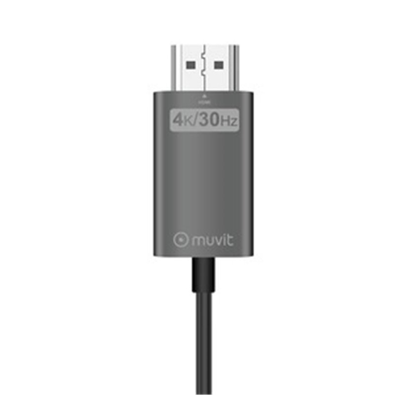 Connect Câble Type C Vers Hdmi 2M Noir