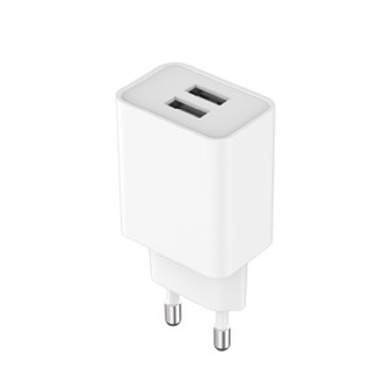 Chargeur Secteur 12W 2 USB-A Blanc