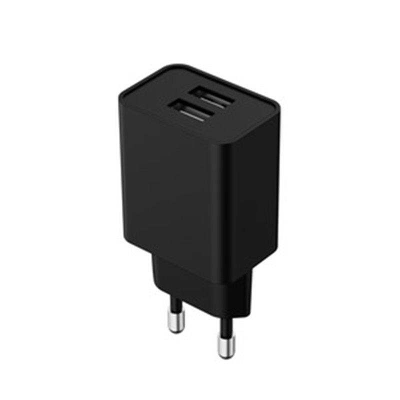 Chargeur Secteur 12W 2 USB-A Noir