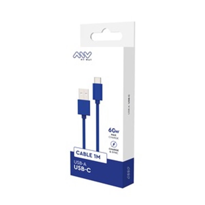 Câble USB-A USB-C 1M Bleu