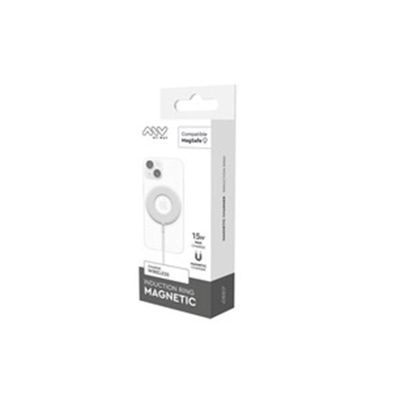 Image secondaire de Chargeur Sans Fil Magnetique 15W Magsafe Donut Blanc