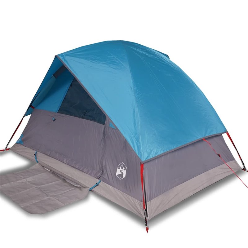 Image secondaire de VidaXL Tente de camping à dôme 4 personnes bleu imperméable