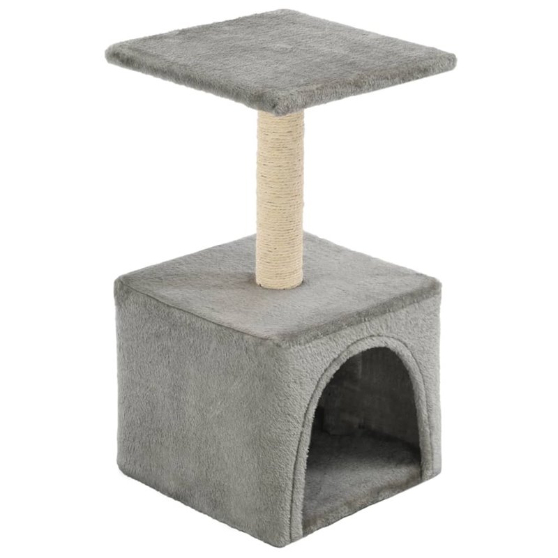 Image secondaire de VidaXL Arbre à chat avec griffoirs en sisal 55 cm Gris