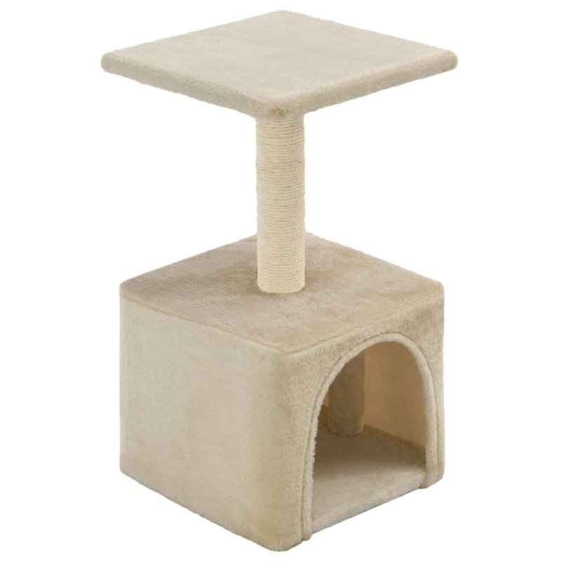 Image secondaire de VidaXL Arbre à chat avec griffoirs en sisal 55 cm Beige