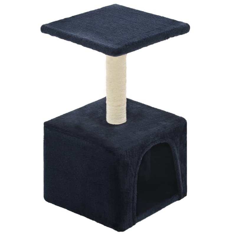 Image secondaire de VidaXL Arbre à chat avec griffoir en sisal 55 cm Bleu foncé