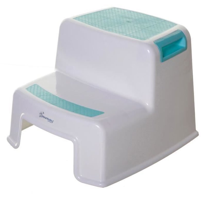 Image secondaire de Tabouret marchepied - DREAMBABY - 2 UP - Antidérapant et texturé - Jusqu'a 80 kg pour les petits et les adultes - Aqua