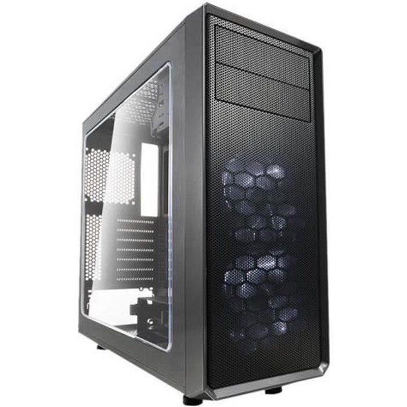 Fractal DESIGN boîtier PC Focus G - Noir - Verre trempé - Format ATX (FD-CA-FOCUS-GY-W)