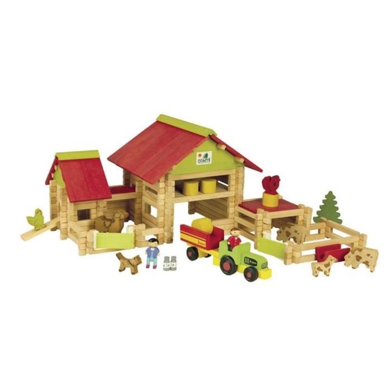 Image secondaire de Jeujura Grande ferme avec tracteur et animaux - 220 pieces