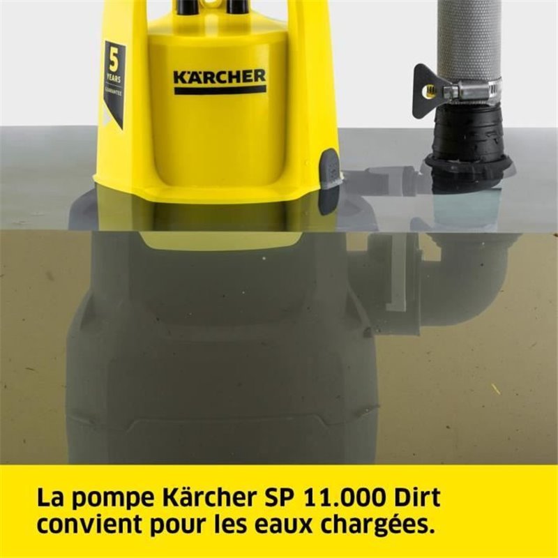 Image secondaire de Pompe d'évacuation pour eaux chargées SP 11.000 Dirt - Kärcher - Electrique - Interrupteur flotteur