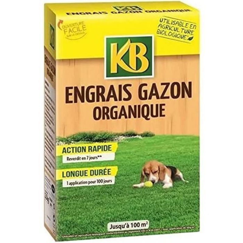 Image secondaire de KB Engrais gazon organique Bio - 100 m²