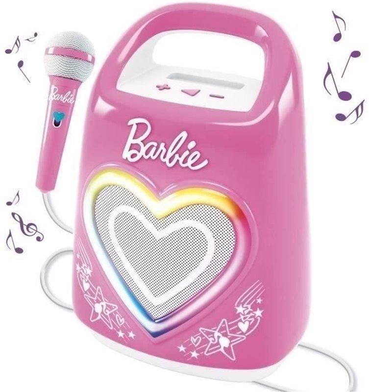 Enceinte Bluetooth spéciale pour musique et karaoké avec Barbie - LISCIANI