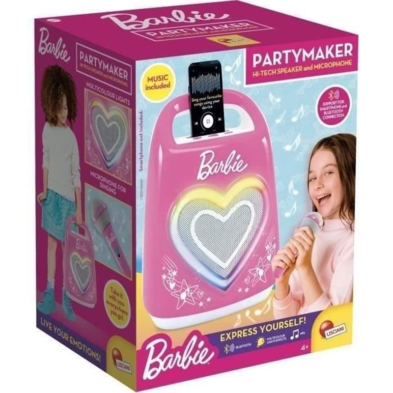 Image secondaire de Enceinte Bluetooth spéciale pour musique et karaoké avec Barbie - LISCIANI