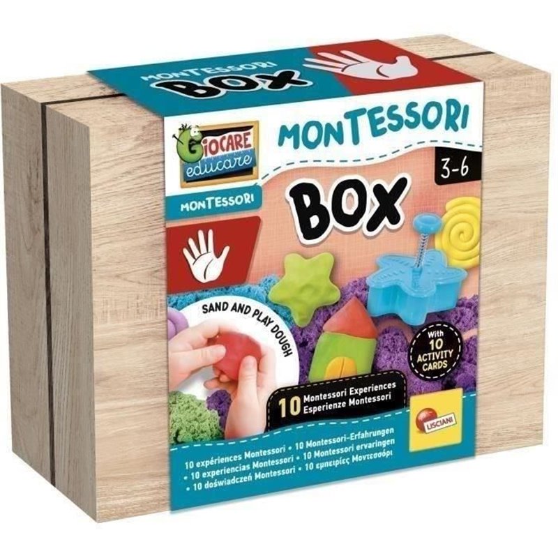 Kit Montessori tactile avec sable cinétique et moules - LISCIANI