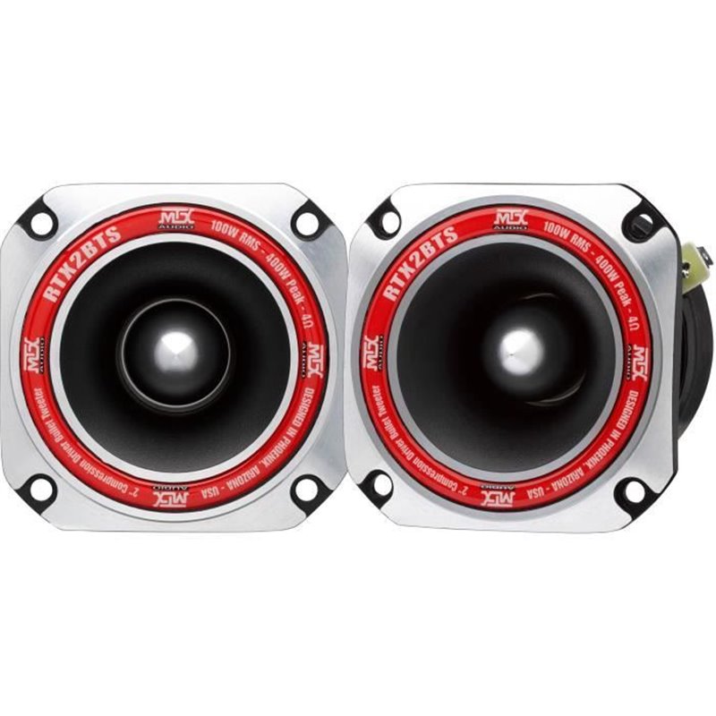 MTX AUDIO - MTX tweeter a haute efficacité RTX2BTs - Ø8cm - Bobine 25mm - 100W RMS - 400W - Peak 4O 102,0dB/2V/1m vendu 