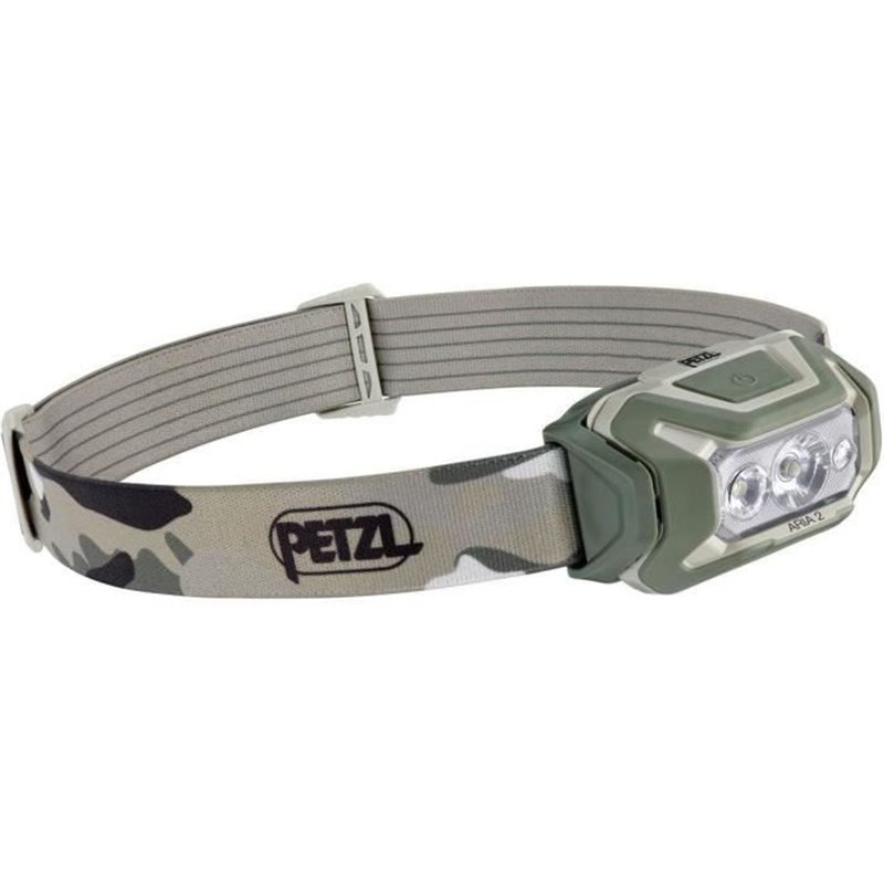 Lampe frontale étanche - PETZL - ARIA 2 - 450 lumens - 3 piles AAA/LR03 incluses - Camo