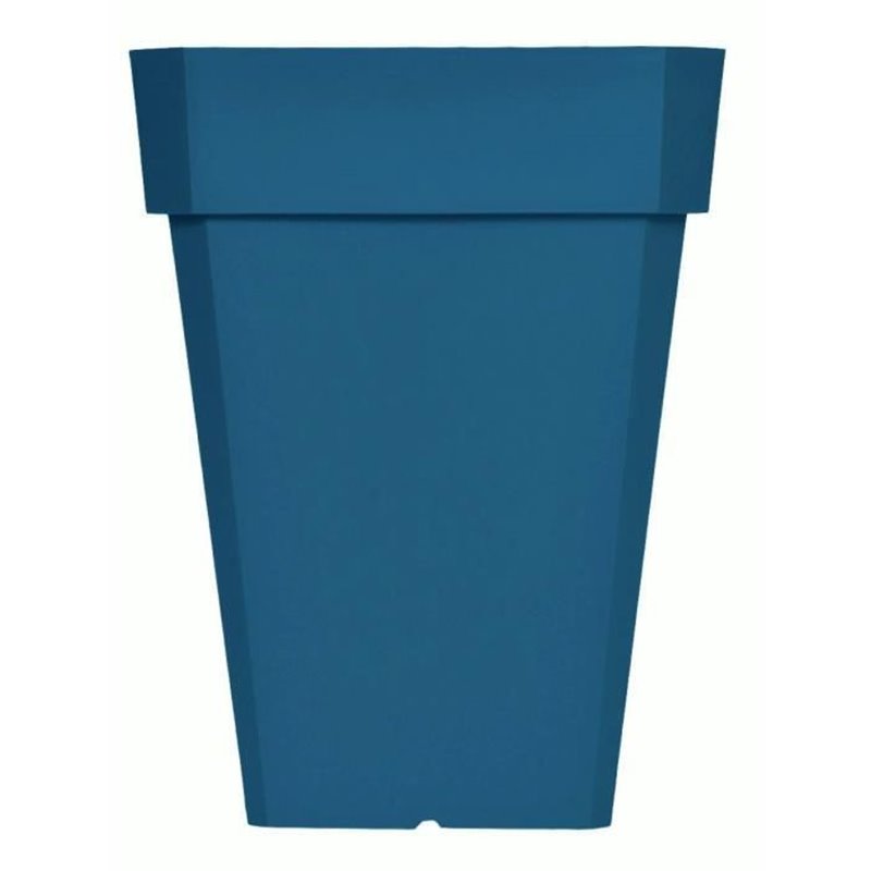 Image secondaire de Bac a fleurs carré RIVIERA SOLEILLA - Plastique - Hauteur 53 cm - Bleu