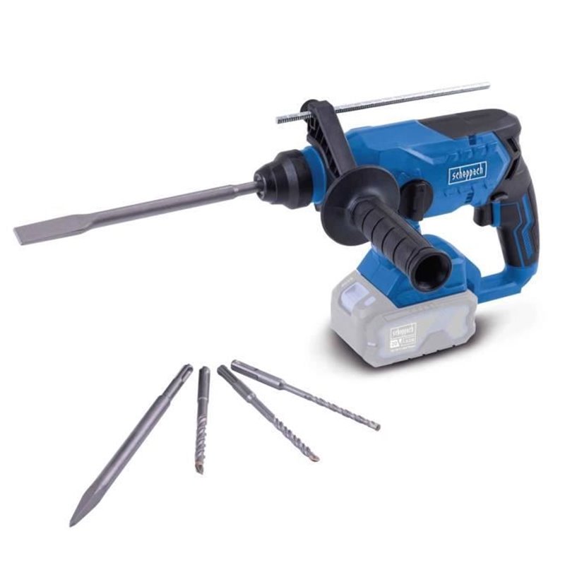 Perforateur brushless - SCHEPPACH - 20V IXES - 2,2 joules - SDS Plus - 1400 tours/min - sans batterie ni chargeur - BC-R