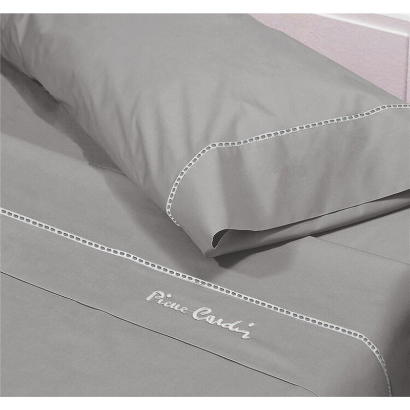 Image secondaire de Jeu de draps Pierre Cardin ARCADIA Gris Lit 1 personne