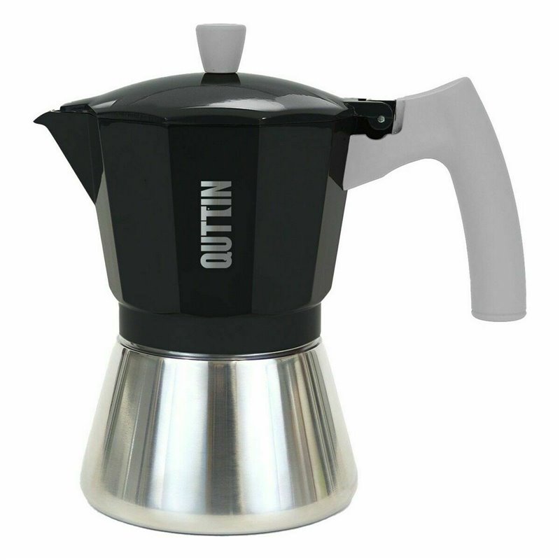 Image secondaire de Cafetière Italienne Quttin 6 Tasses Aluminium Acier 300 ml (6 Unités)