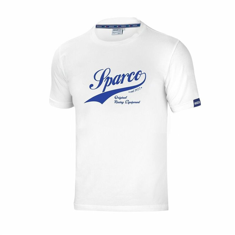 T-Shirt à manches courtes homme Sparco Vintage Blanc S