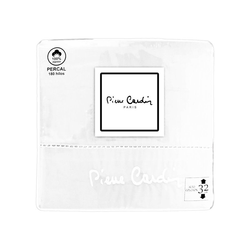 Jeu de draps Pierre Cardin ARCADIA Blanc Lit 1 personne