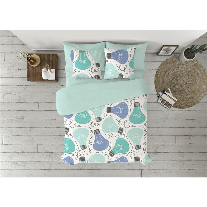 Parure de couette Pierre Cardin Ideas Multicouleur Blue marine Lit 1 personne 3 Pièces