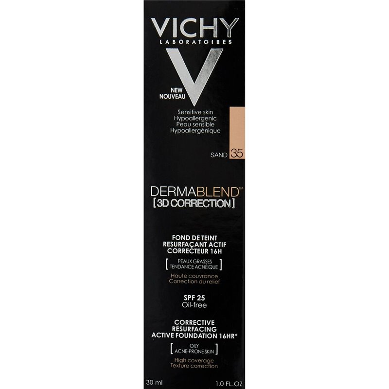 Image secondaire de Base de maquillage liquide Vichy Dermablend 3D 30 ml Sable Spf 25