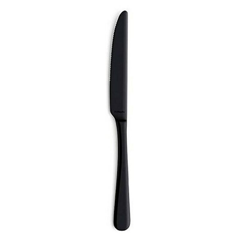 Image secondaire de Ensemble de Couteaux Amefa Austin Negro Noir Métal 23,5 cm (12 Unités) (12 uds)