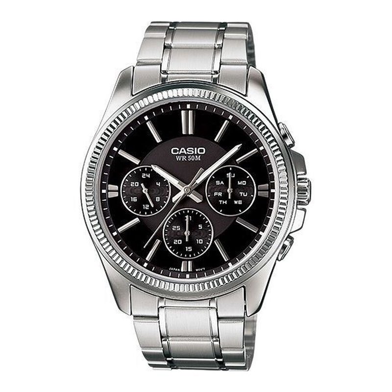 Montre Homme Casio ENTICER GENT Noir Argenté (Ø 35 mm)