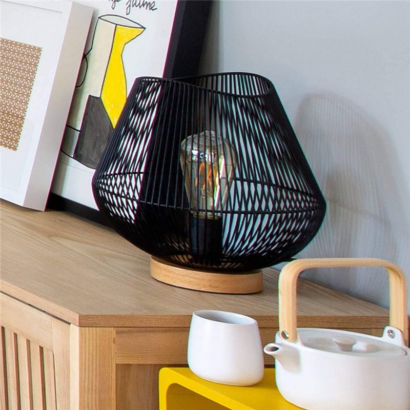 Image secondaire de Lampe de bureau Atmosphera Jena Noir Métal 40 W (Ø 28 x 26 cm)