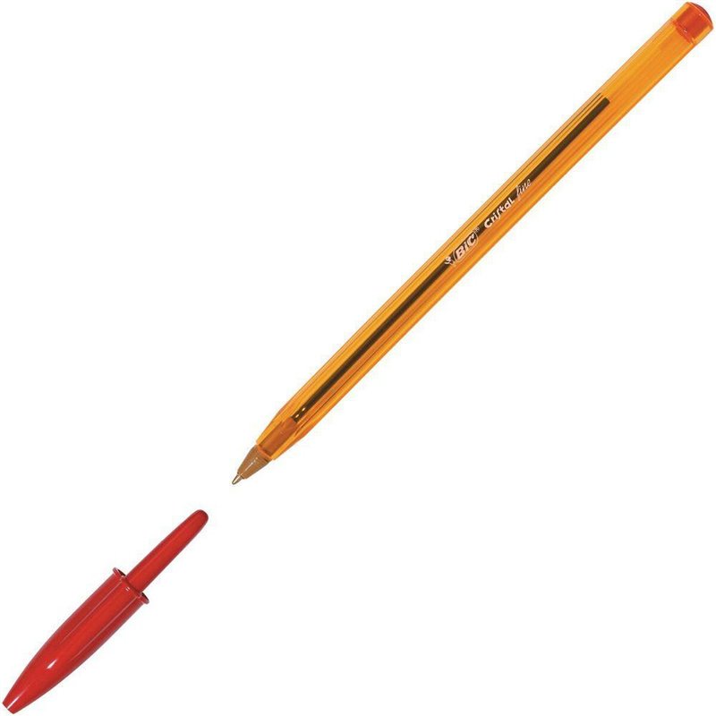 Crayon Bic Cristal Fine Rouge 0,3 mm 50 Pièces