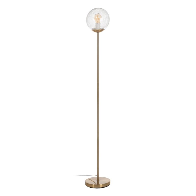 Lampadaire Doré Métal Verre 60 W 220-240 V 20 x 20 x 140 cm