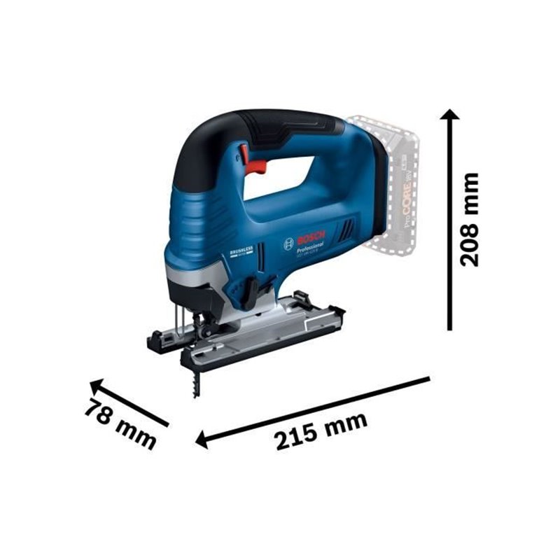 Image secondaire de Scie sauteuse sans fil Bosch Professional GST 18V-125 B - 18V - Bleu - Sauteuse & Pendulaire - Bois