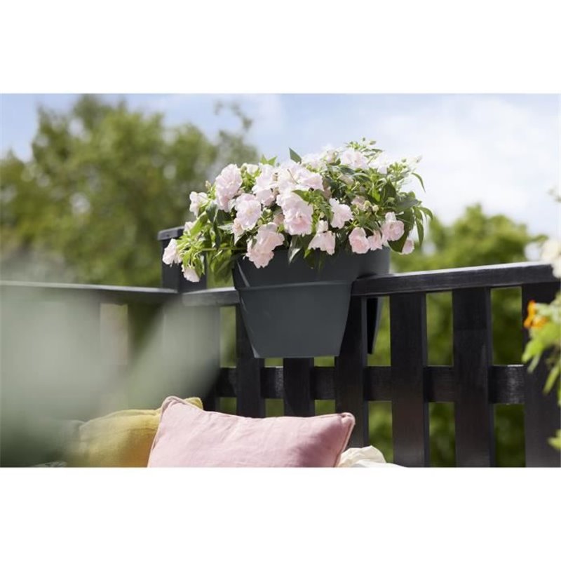 Image secondaire de Planteur ELHO - Vibia Campana Flower Bridge 40 - Anthracite - Balcon extérieur - 7,5 L