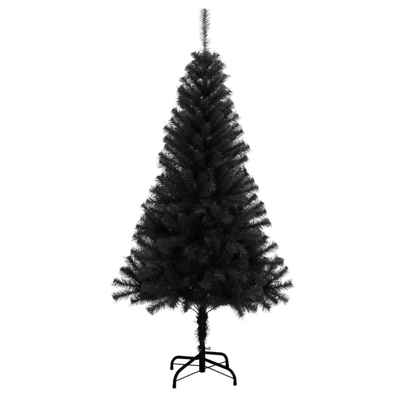 Image secondaire de VidaXL Sapin de Noël artificiel avec support noir 120 cm PVC