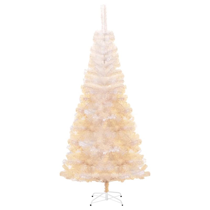 Image secondaire de VidaXL Sapin de Noël artificiel pointes iridescentes Blanc 180 cm PVC