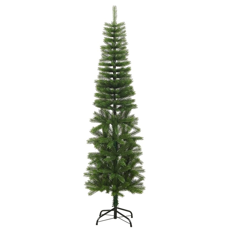 Image secondaire de VidaXL Sapin de Noël artificiel mince avec support 180 cm PE