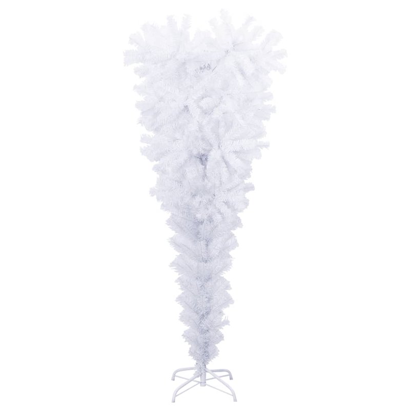 Image secondaire de VidaXL Sapin de Noël artificiel renversé avec support Blanc 120 cm