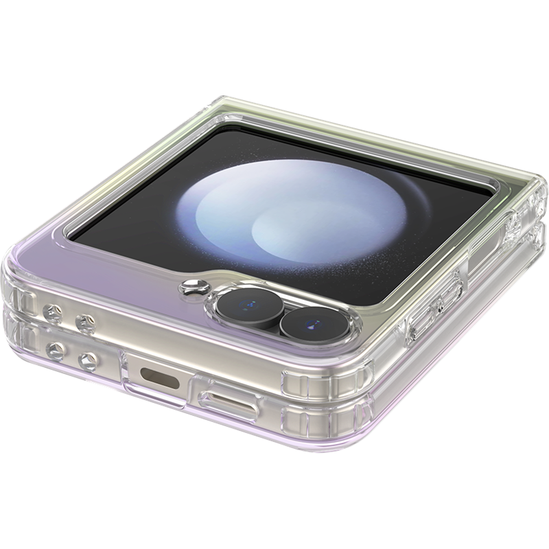 Image secondaire de Coque Samsung Galaxy Z Flip 6 Compatible MagSafe Semi-transparente Irisée Bigben