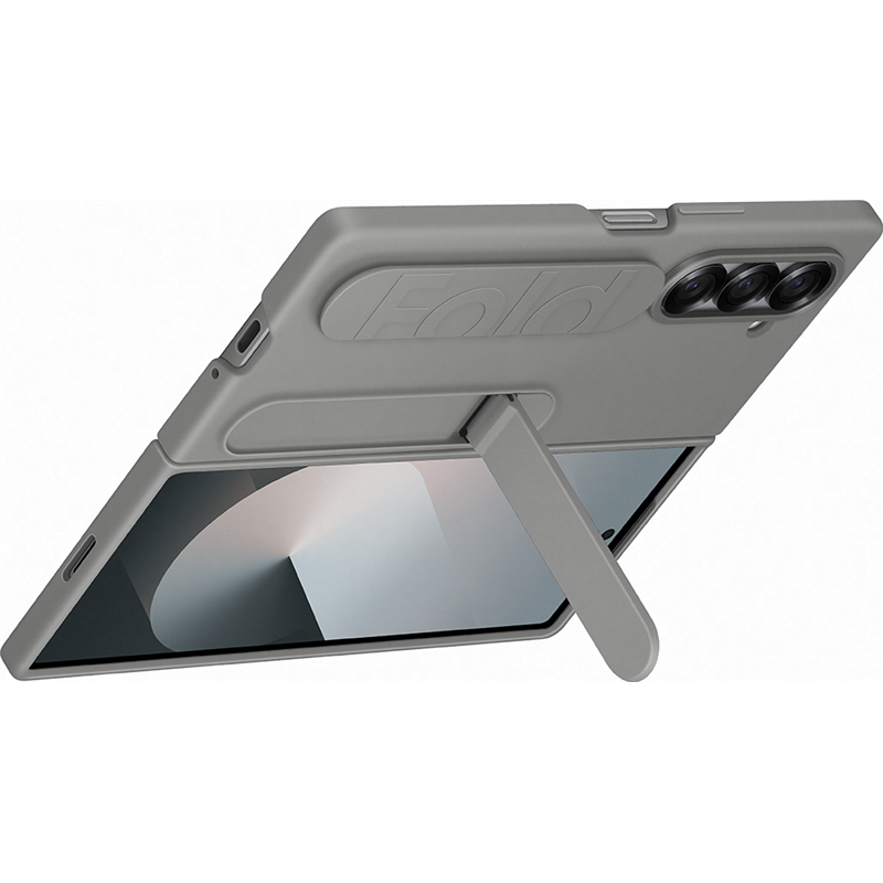 Image secondaire de Coque Samsung Galaxy Z Fold 6 avec lanière et fonction stand Gris Samsung