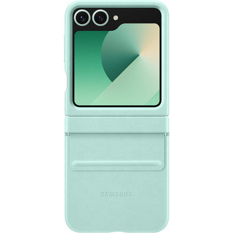 Coque en Premium pour Samsung Galaxy Z Flip 6 Vert d'eau Samsung